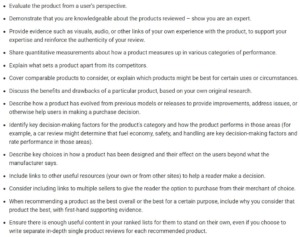 google product review system guidelines