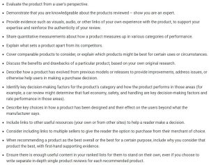 google product review system guidelines