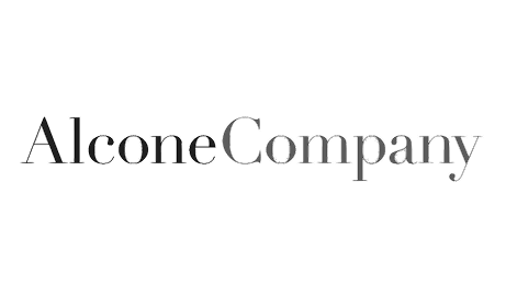 The logo features the words "AlconeCompany" in a sleek, black serif font on a white background.