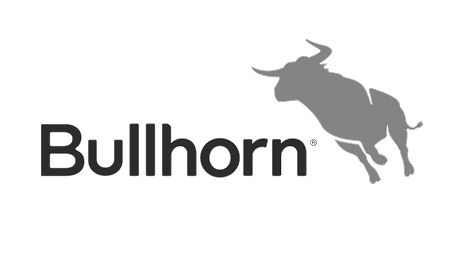 A gray bullhorn icon with a stylized bull's head and the word "Bullhorn" beneath it.