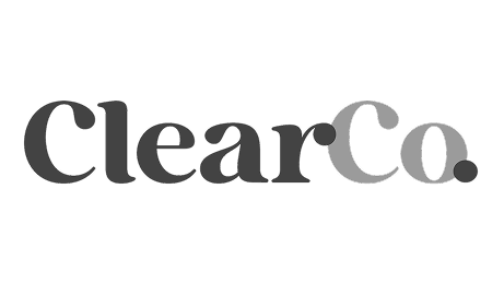 The logo features the words "ClearCo" in bold, black letters with a period at the end.