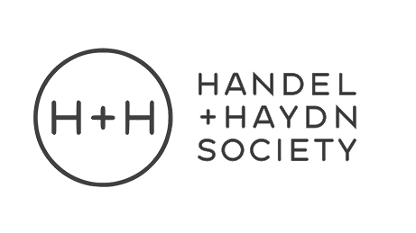 A logo featuring a circle with "H+H" inside and the text "Handel + Haydn Society" beside it.