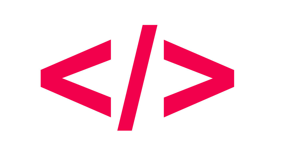 Red HTML code tags with a slash in the middle, representing anchor text or coding.